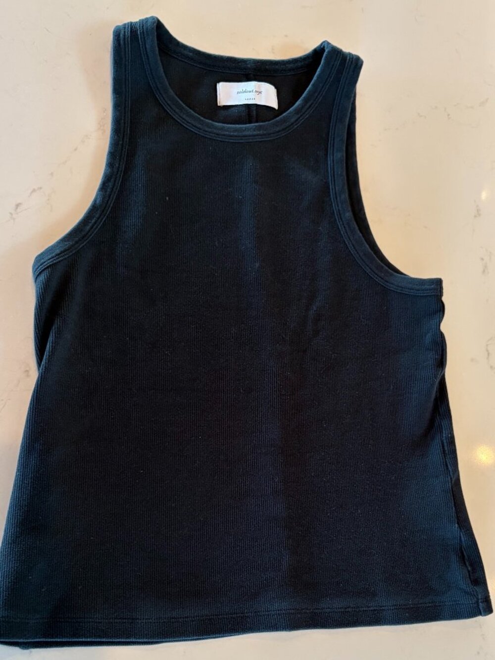 Sold Out NYC “The Not So Basic Tank” in Black, size Large.